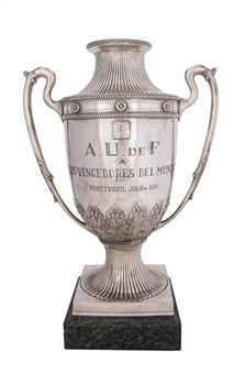 1930 World Championship Trophy Presented To Uruguayan Squad (Letter of Provenance)